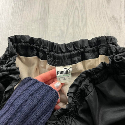 VINTAGE Y2K PUMA BAGGY TRACKSUIT BOTTOMS BLACK
