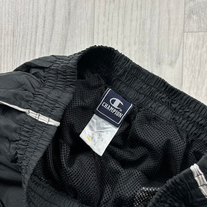 VINTAGE Y2K CHAMPION BAGGY TRACKSUIT BOTTOMS BLACK