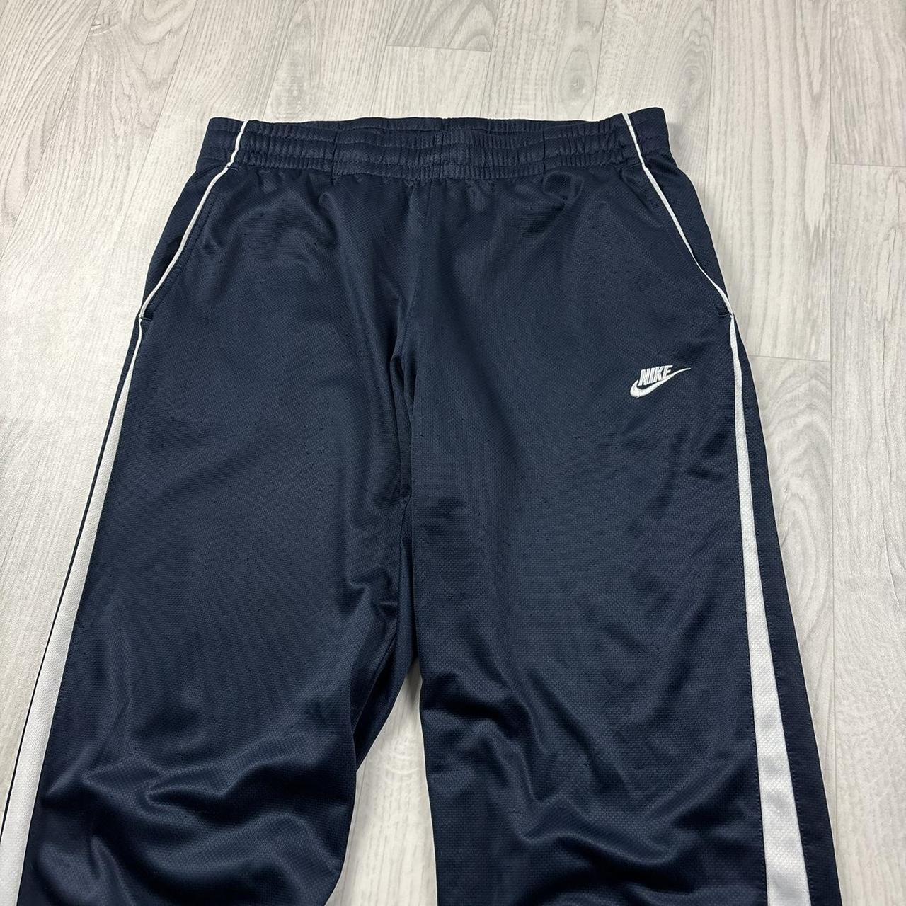 VINTAGE Y2K NIKE LOW RISE TRACKSUIT BOTTOMS NAVY