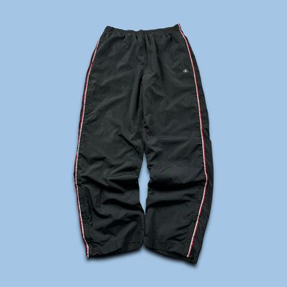 VINTAGE Y2K CHAMPION BAGGY TRACKSUIT BOTTOMS BLACK