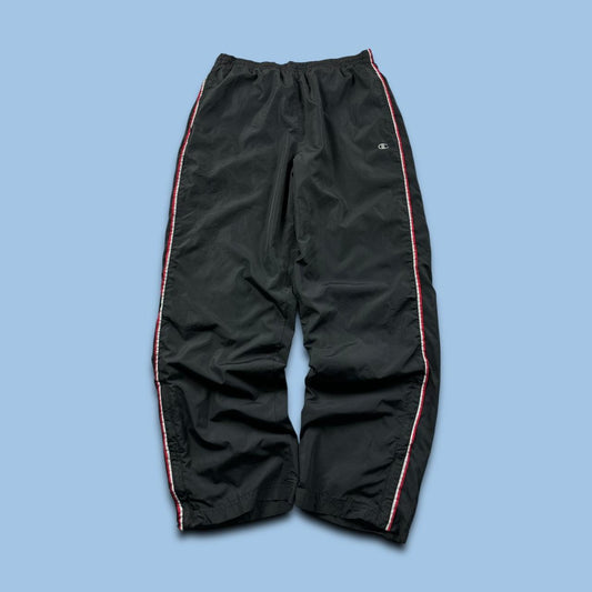 VINTAGE Y2K CHAMPION BAGGY TRACKSUIT BOTTOMS BLACK