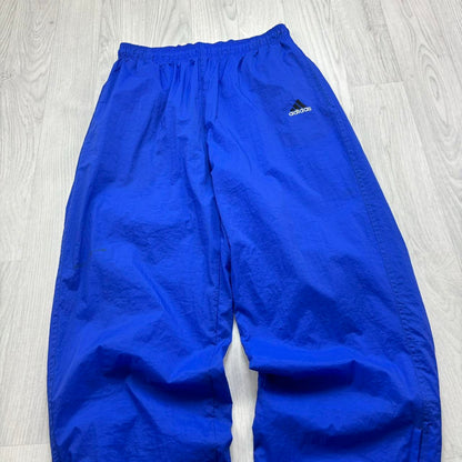 VINTAGE 90s ADIDAS BAGGY TRACKSUIT BOTTOMS BLUE
