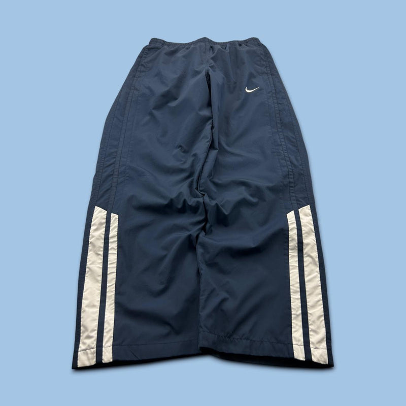 VINTAGE Y2K NIKE WIDE LEG TRACKSUIT BOTTOMS NAVY