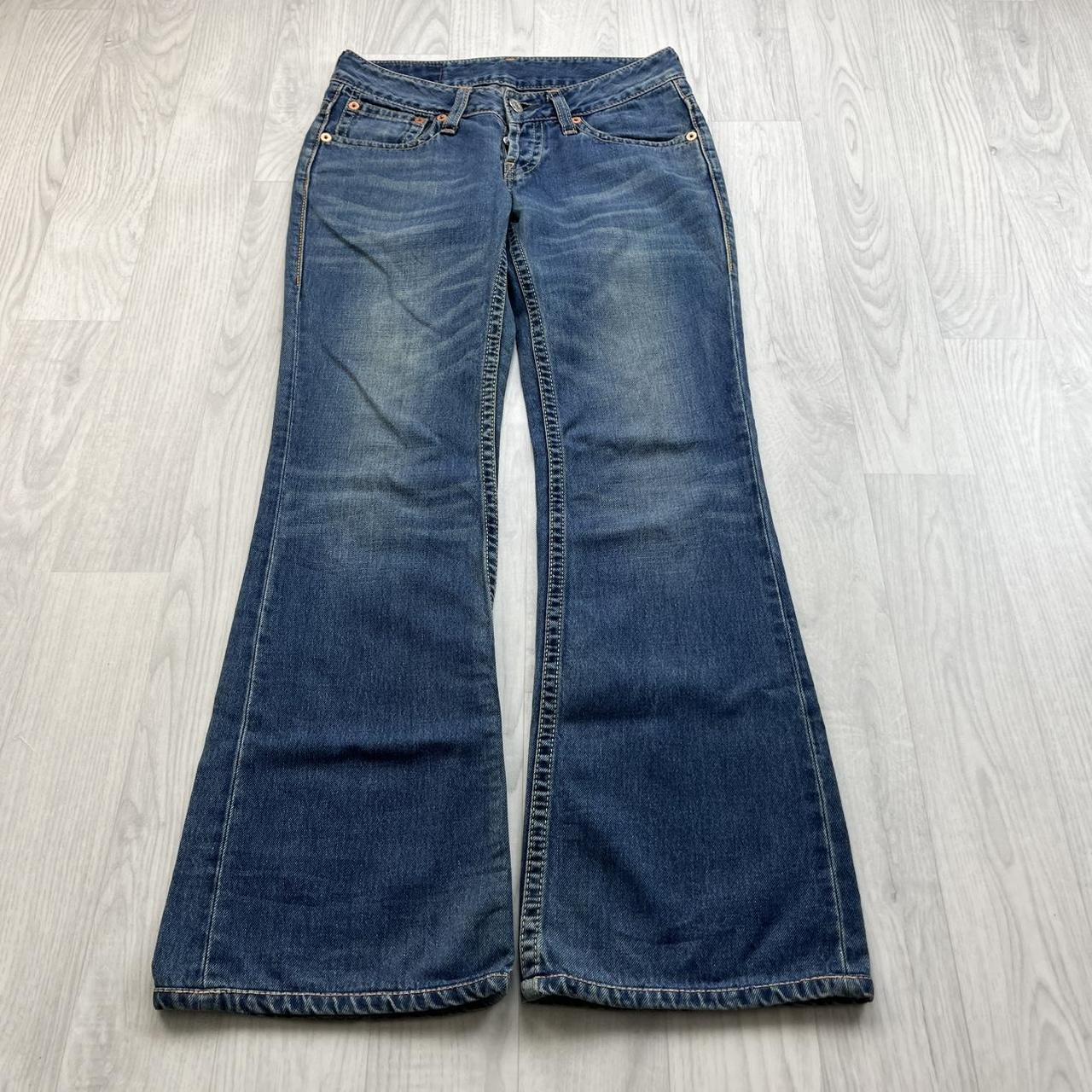 VINTAGE Y2K LEVIS LOW RISE BOOTCUT FLARED JEANS BLUE