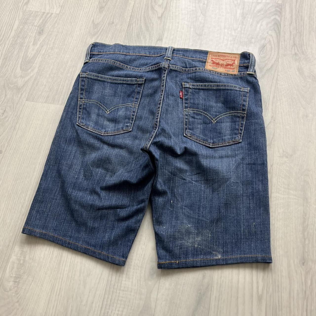 VINTAGE 00s LEVIS 513 JORTS BLUE