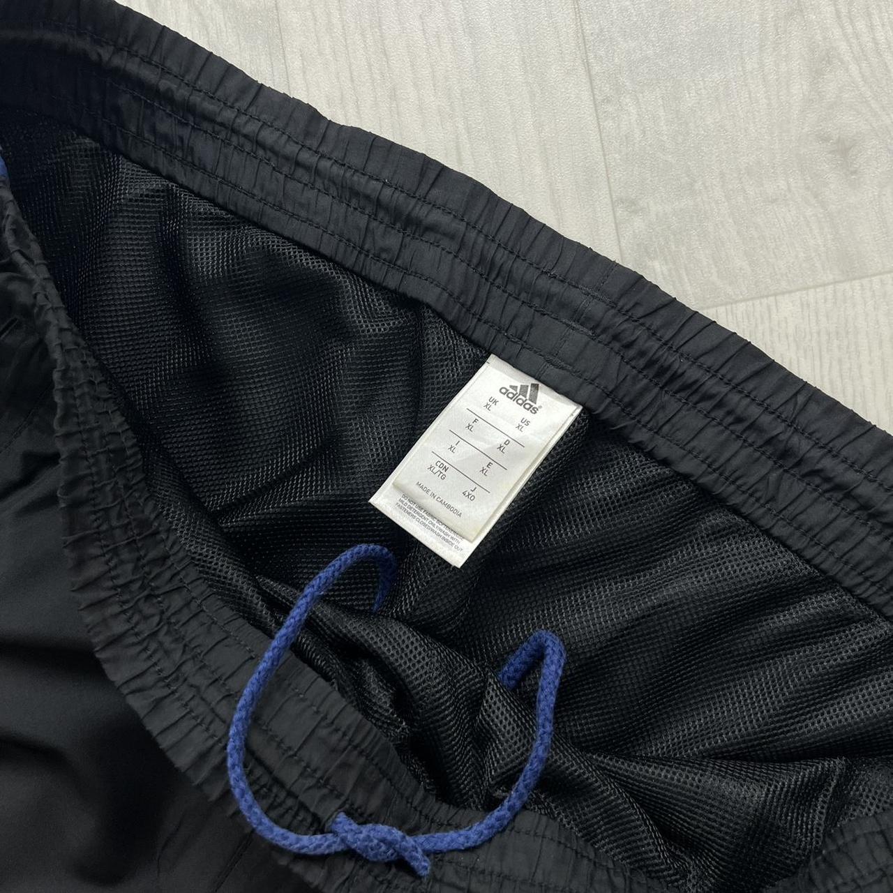VINTAGE Y2K ADIDAS TECHNICAL BAGGY TRACKSUIT BOTTOMS BLACK