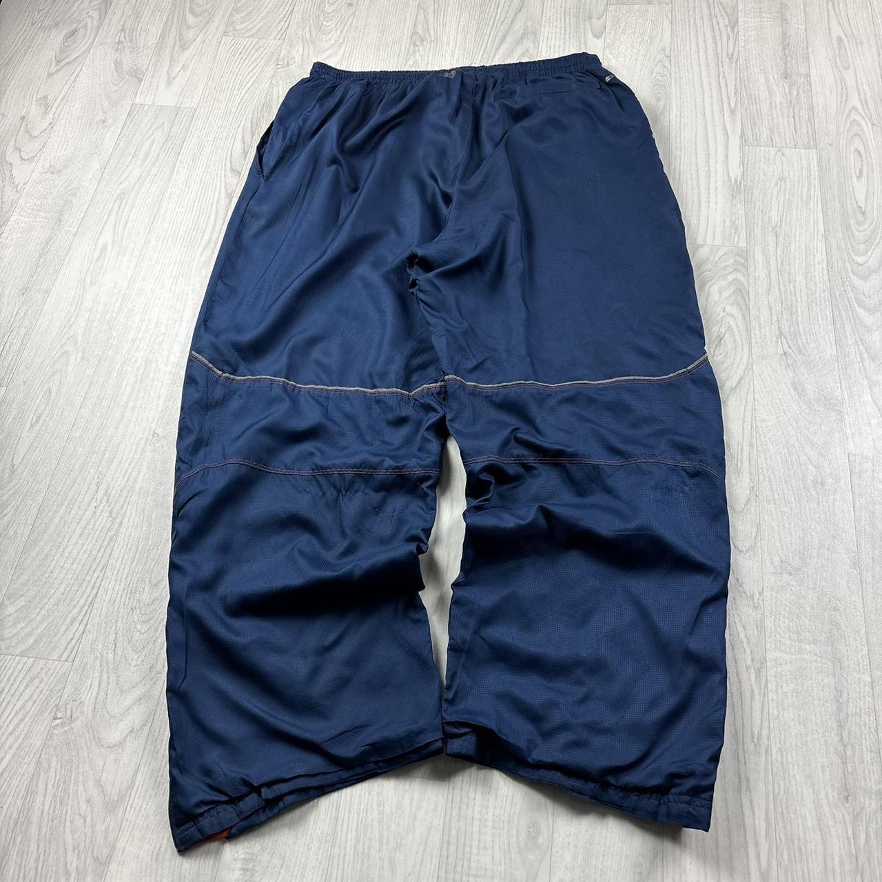 VINTAGE Y2K STARTER BAGGY TRACKSUIT BOTTOMS NAVY