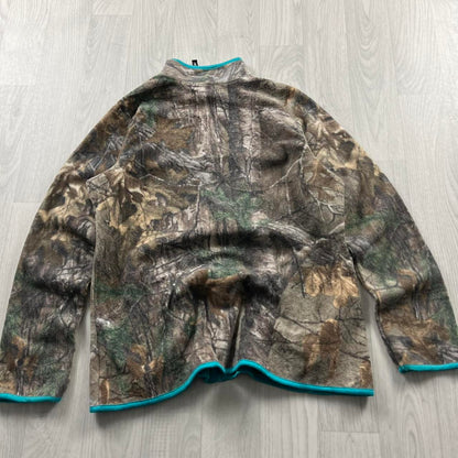 VINTAGE REALTREE ZIP UP FLEECE CAMO BLUE