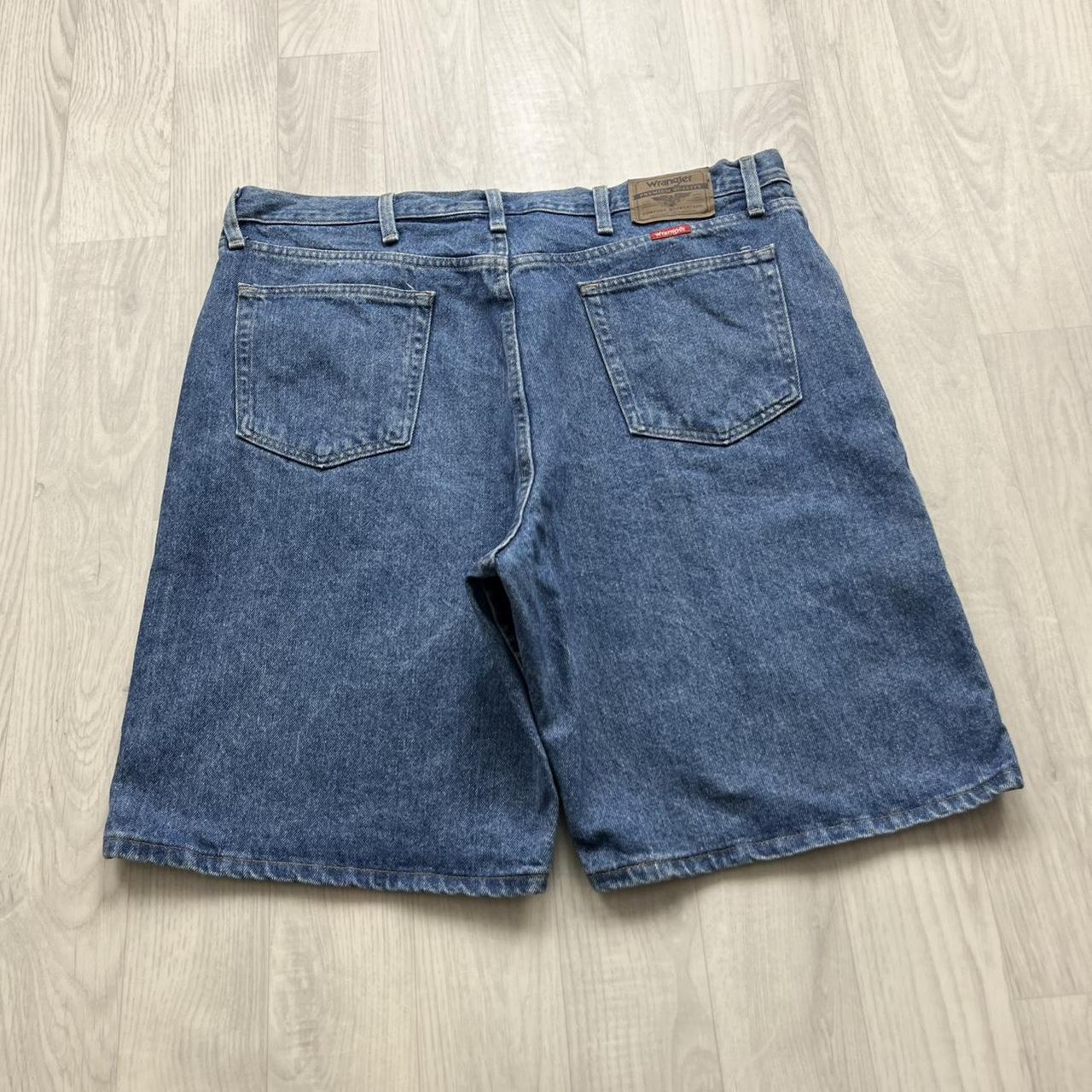 VINTAGE 00s WRANGLER BAGGY LOOSE JORTS BLUE