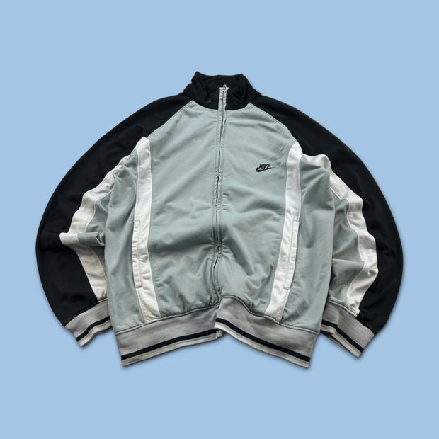 VINTAGE Y2K NIKE TRACK JACKET GREY / BLACK