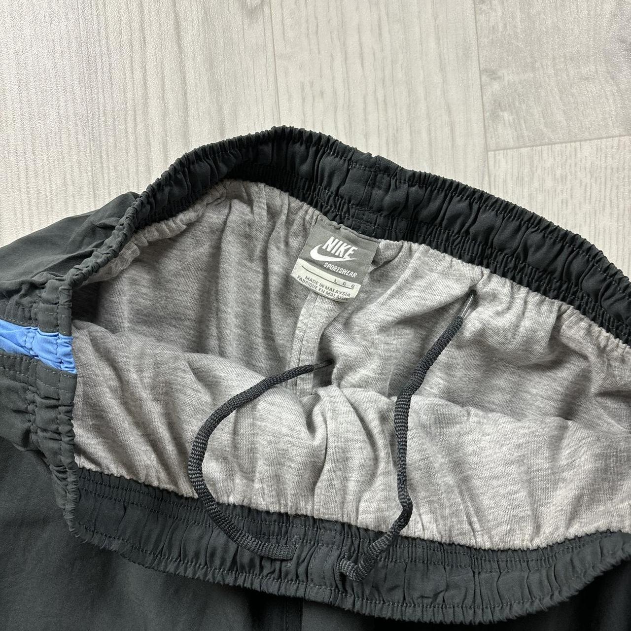 VINTAGE Y2K NIKE BAGGY TRACKSUIT BOTTOMS CHARCOAL GREY