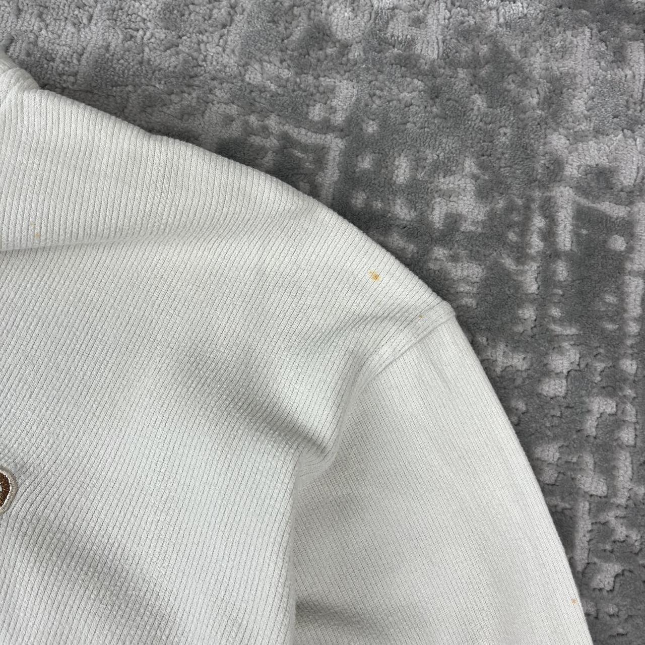 VINTAGE Y2K QUIKSILVER SPELL OUT BOXY SWEATSHIRT CREAM