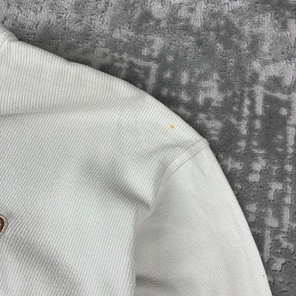 VINTAGE Y2K QUIKSILVER SPELL OUT BOXY SWEATSHIRT CREAM