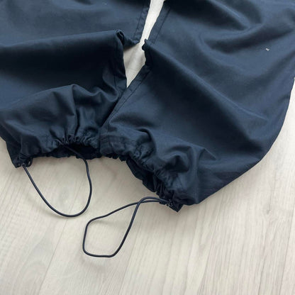 VINTAGE Y2K ADIDAS TECHNICAL BAGGY TRACKSUIT BOTTOMS NAVY