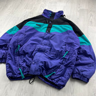 VINTAGE 90s COLUMBIA TECHNICAL PADDED SKI JACKET PURPLE