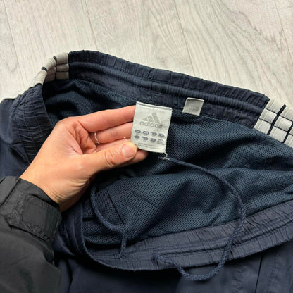 VINTAGE Y2K ADIDAS BAGGY TRACKSUIT BOTTOMS NAVY