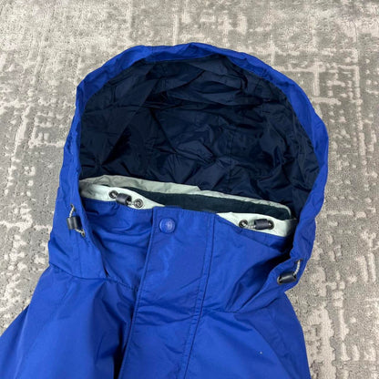 VINTAGE 00s COLUMBIA TECHNICAL PADDED UTILITY JACKET BLUE