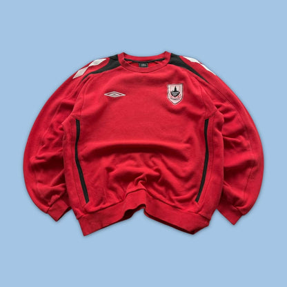 VINTAGE Y2K UMBRO SWEATSHIRT RED BLACK