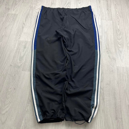 VINTAGE Y2K ADIDAS TECHNICAL BAGGY TRACKSUIT BOTTOMS BLACK