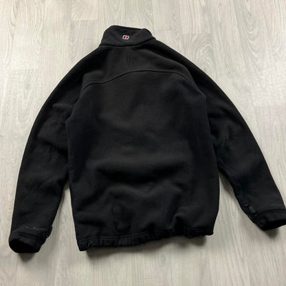 VINTAGE Y2K BERGHAUS ZIP UP TECHNICAL FLEECE BLACK