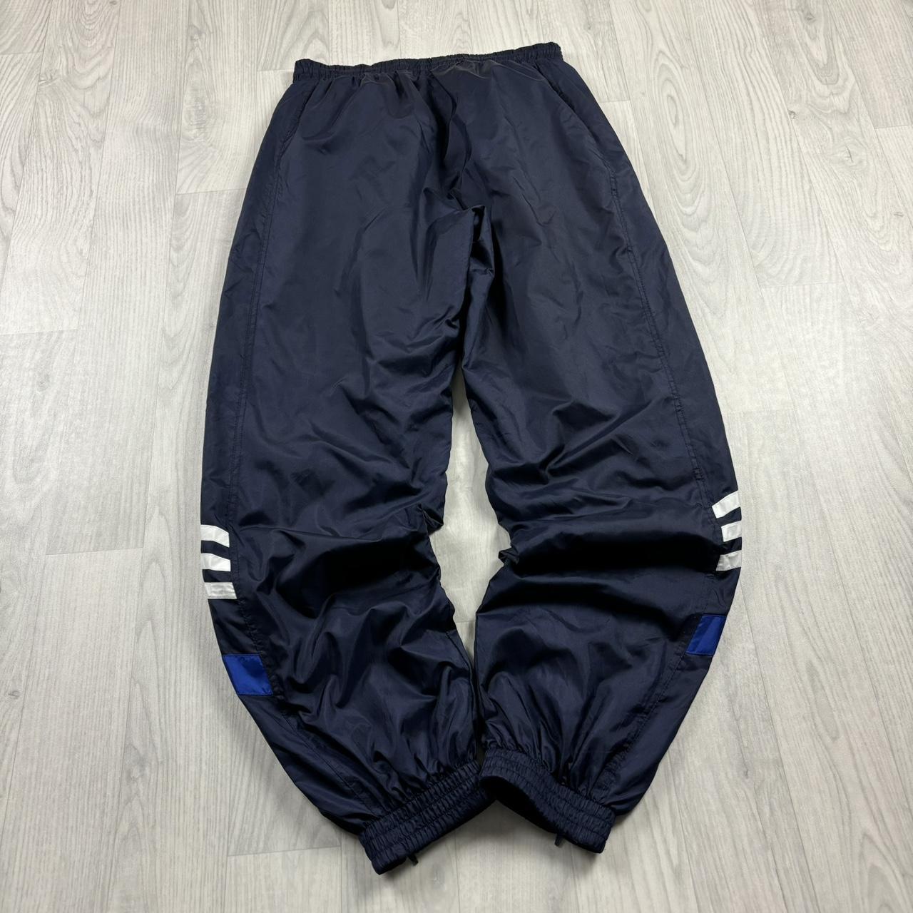 VINTAGE Y2K ADIDAS BAGGY TRACKSUIT BOTTOMS NAVY