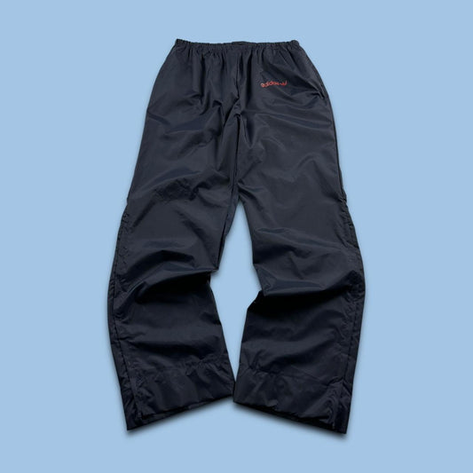 VINTAGE 90s ADIDAS BAGGY TRACKSUIT BOTTOMS NAVY