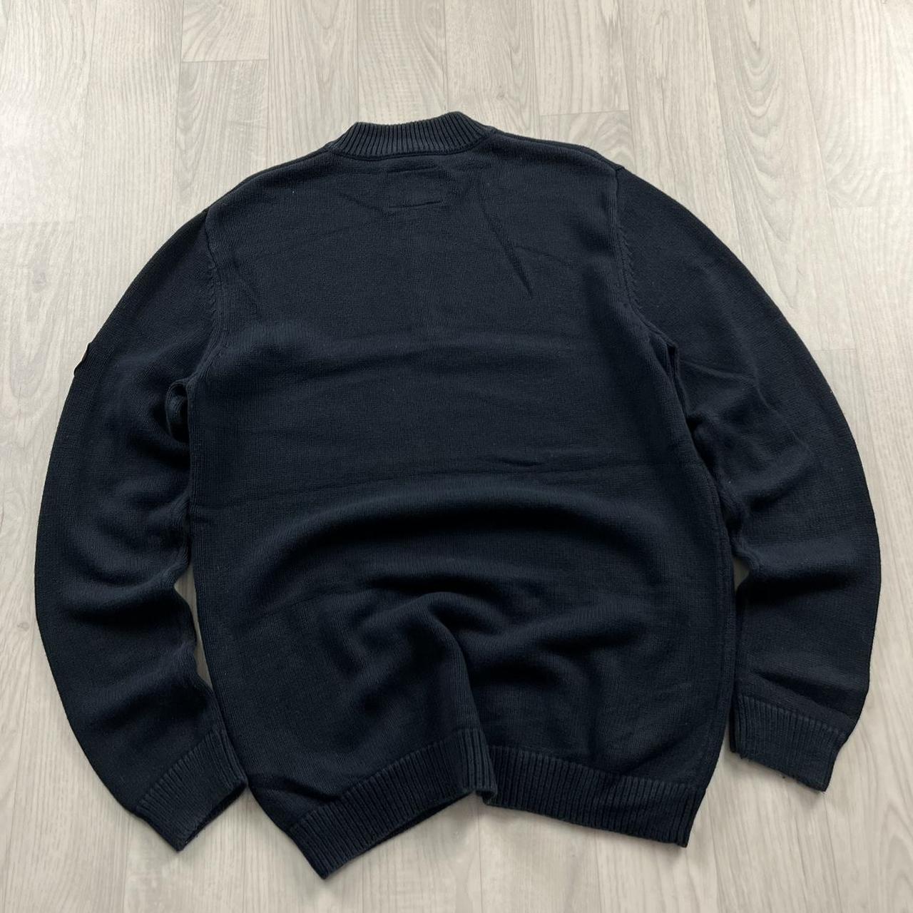 DIESEL CHUNKY RIBBED QUARTER ZIP KNITTED JUMPER NAVY