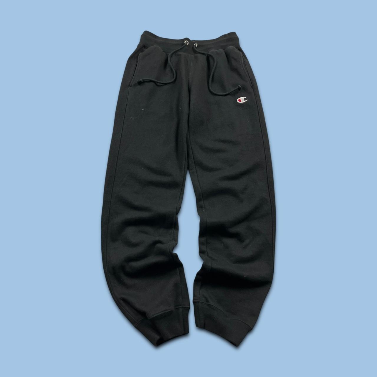VINTAGE 00s CHAMPION COTTON SWEATPANTS BLACK