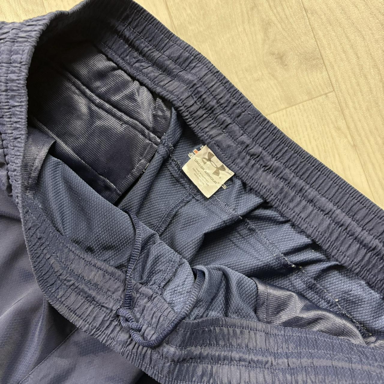 VINTAGE Y2K UNDER ARMOUR BAGGY TRACKSUIT BOTTOMS NAVY