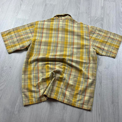 VINTAGE Y2K RIP CURL SHORT SLEEVE SHIRT YELLOW