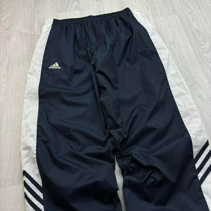 VINTAGE Y2K ADIDAS BAGGY TRACKSUIT BOTTOMS NAVY