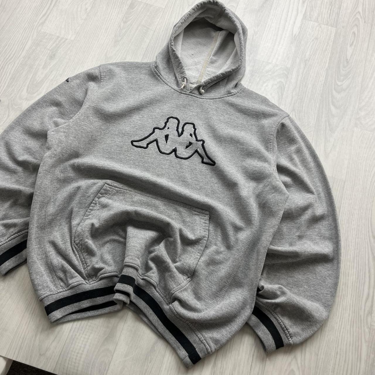 VINTAGE Y2K KAPPA HOODIE GREY