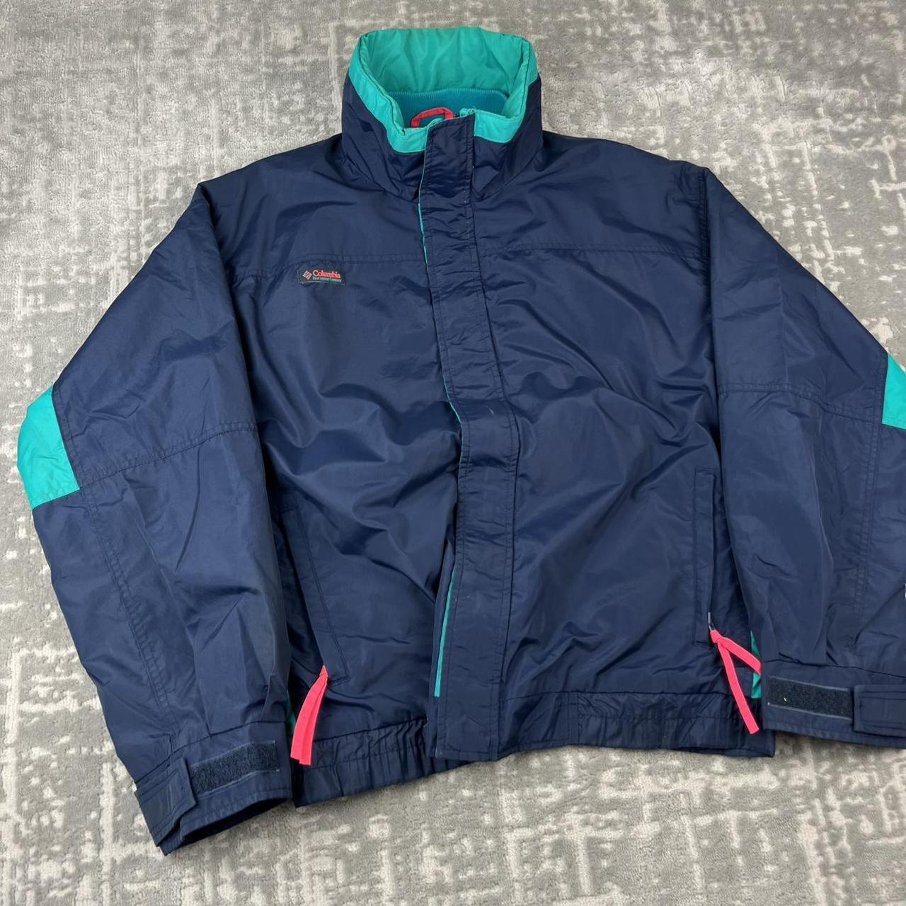 VINTAGE 90s COLUMBIA SKI UTILITY JACKET NAVY