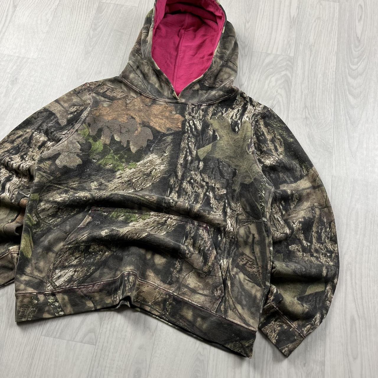 VINTAGE MOSSY OAK REALTREE HOODIE CAMO PINK