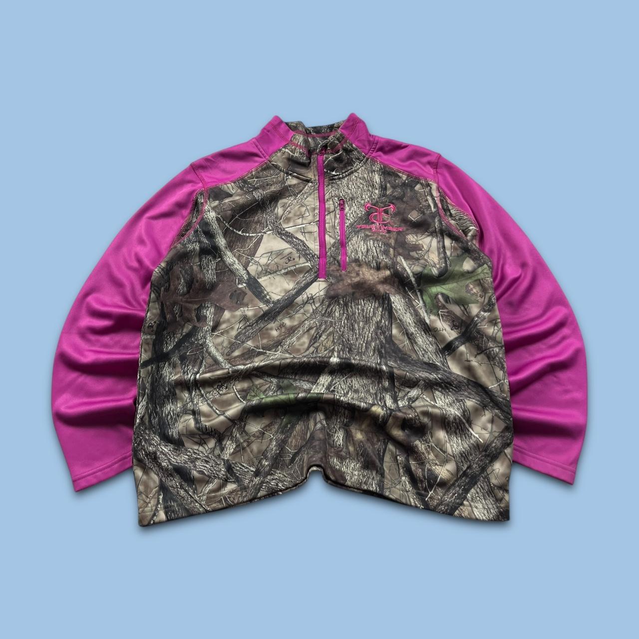 VINTAGE REALTREE ZIP UP SWEATSHIRT CAMO PINK