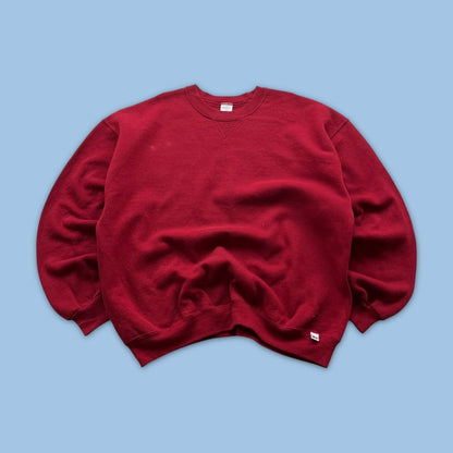 VINTAGE Y2K RUSSELL ATHLETIC SWEATSHIRT RED