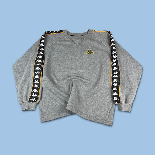 VINTAGE Y2K KAPPA BOXY SWEATSHIRT GREY