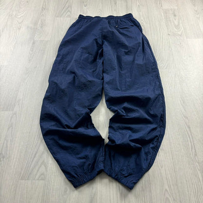 VINTAGE 90s NIKE BAGGY TRACKSUIT BOTTOMS NAVY