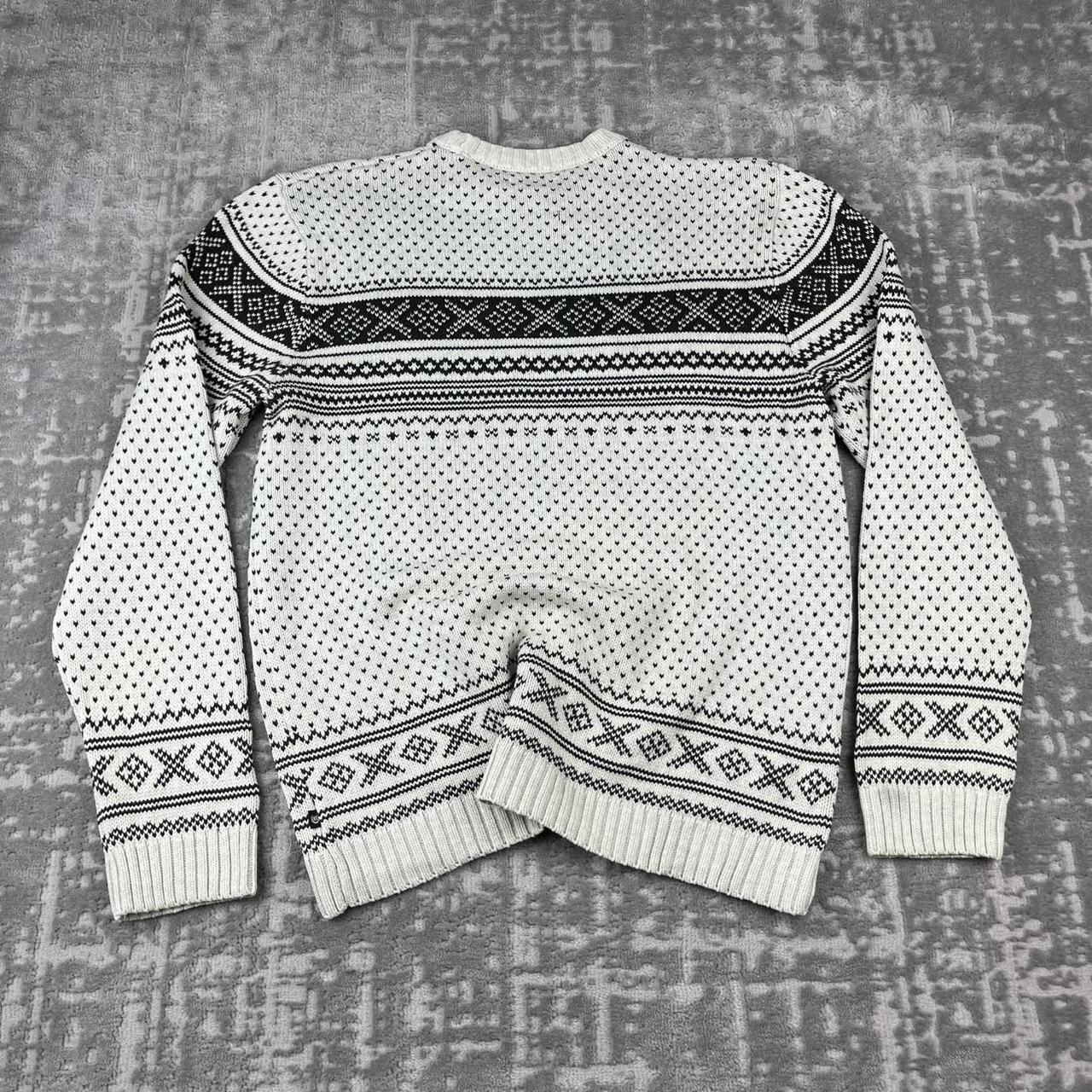 VINTAGE Y2K CHAPS CHUNKY KNITTED JUMPER WHITE