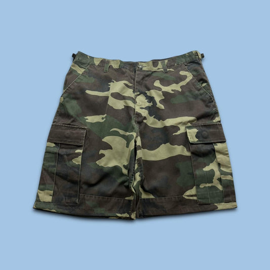 VINTAGE Y2K DELF BAGGY LOOSE UTILITY CAMO SHORTS