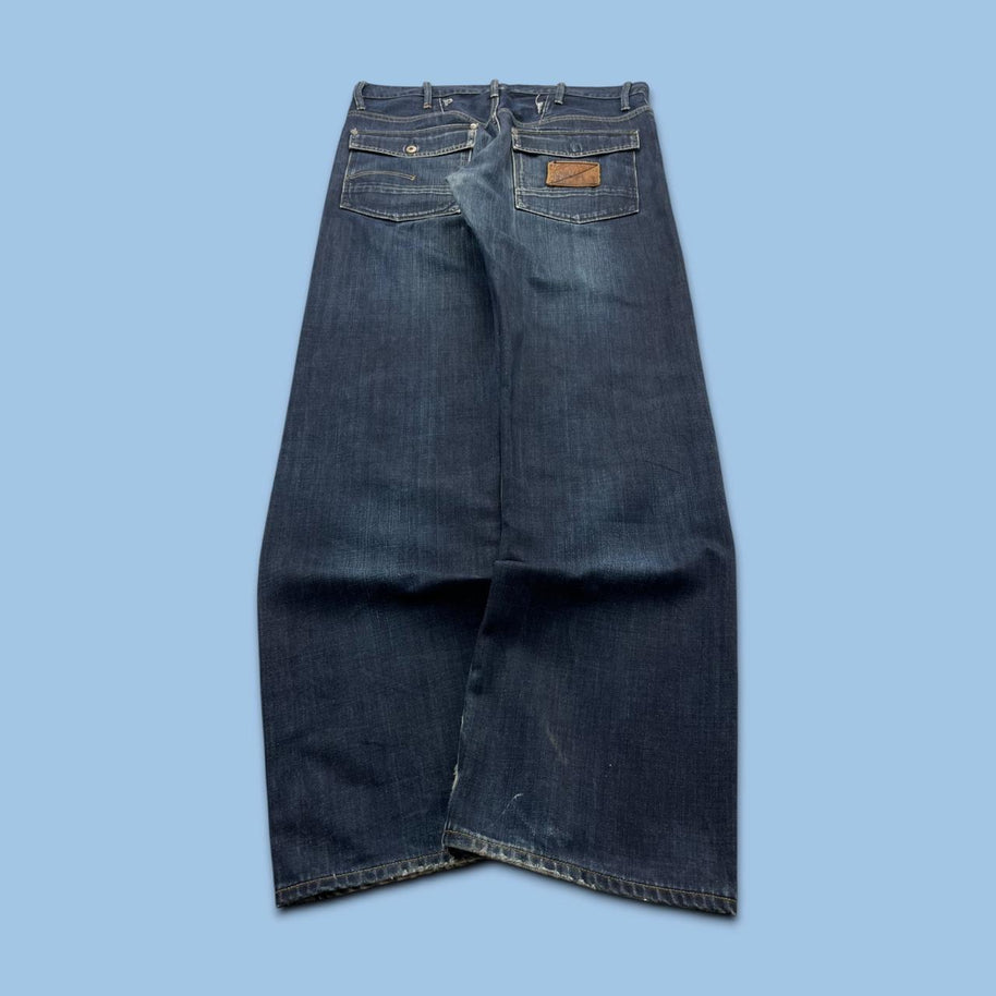 VINTAGE Y2K G STAR BAGGY JEANS BLUE