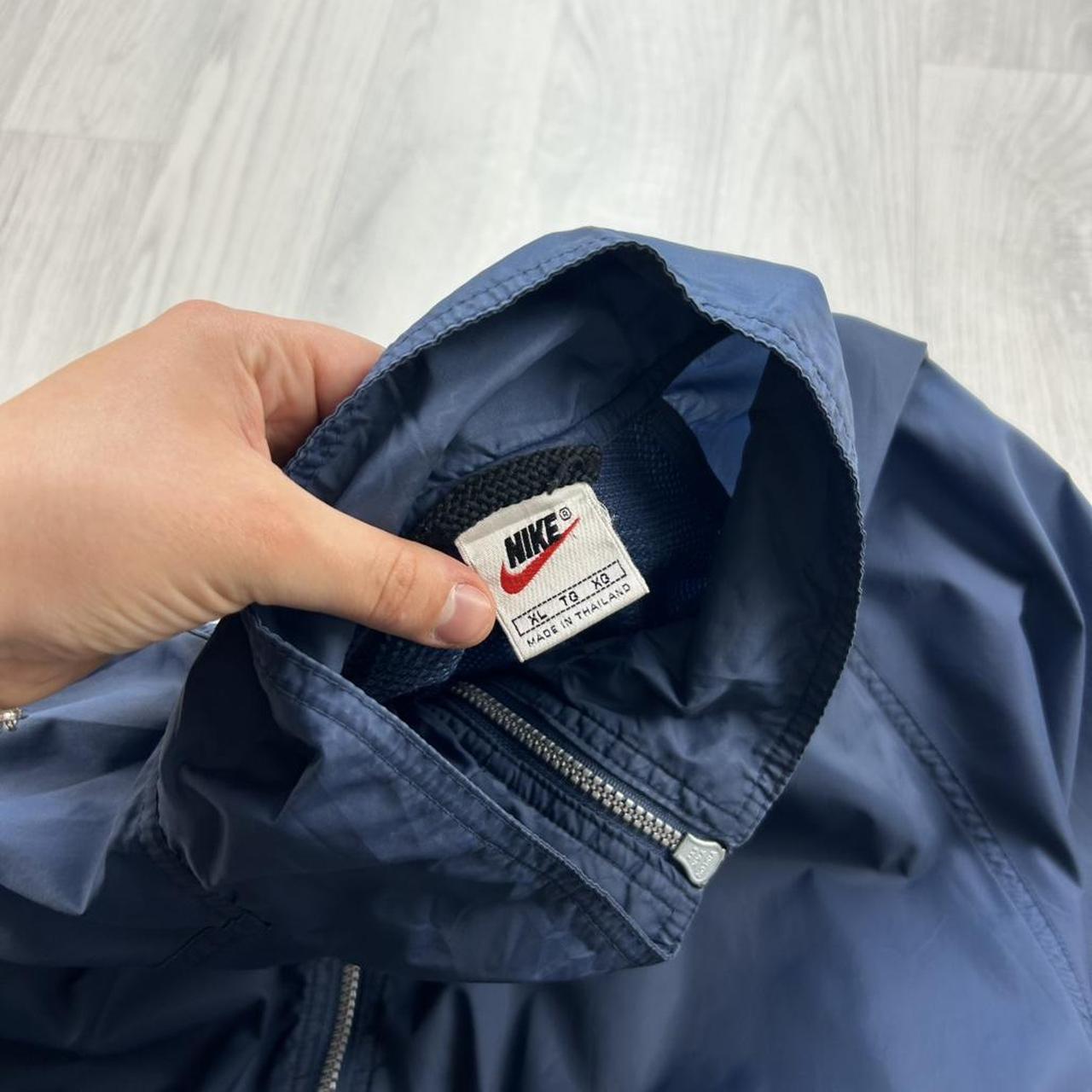 VINTAGE Y2K NIKE WINDBREAKER JACKET NAVY / WHITE