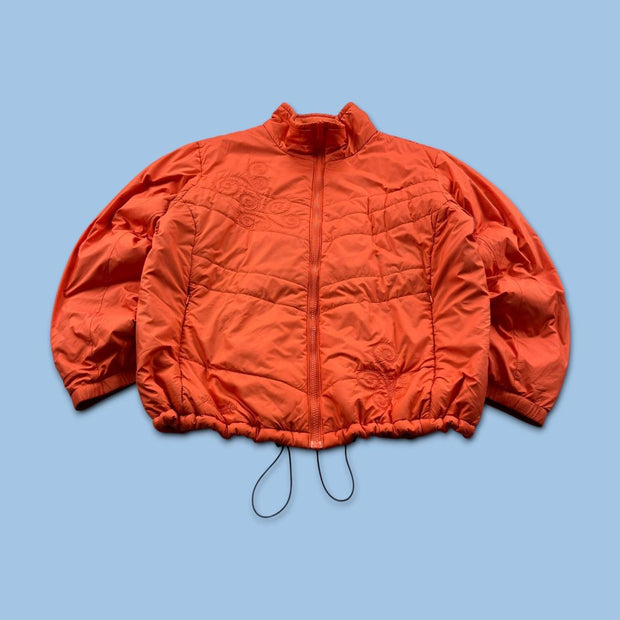 VINTAGE Y2K COLUMBIA PADDED PUFFER SKI JACKET ORANGE