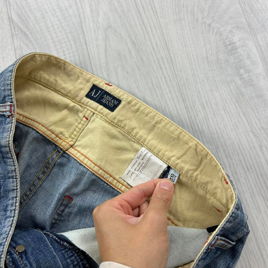 VINTAGE Y2K ARMANI BAGGY JEANS BLUE