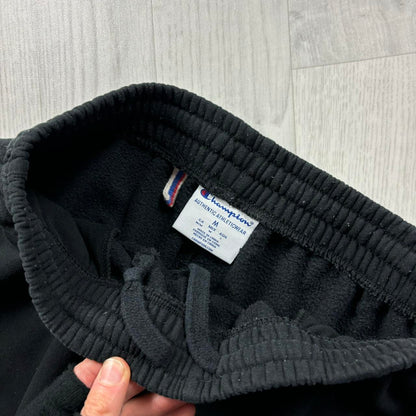 VINTAGE 00s CHAMPION STRAIGHT LEG COTTON SWEATPANTS BLACK