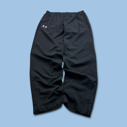 VINTAGE Y2K UNDER ARMOUR BAGGY TRACKSUIT BOTTOMS BLACK