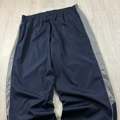 VINTAGE Y2K STARTER WIDE LEG TRACKSUIT BOTTOMS NAVY