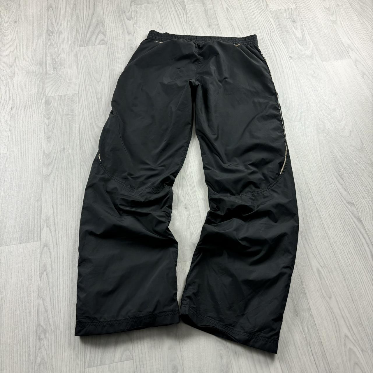 VINTAGE Y2K REEBOK BAGGY TRACKSUIT BOTTOMS BLACK