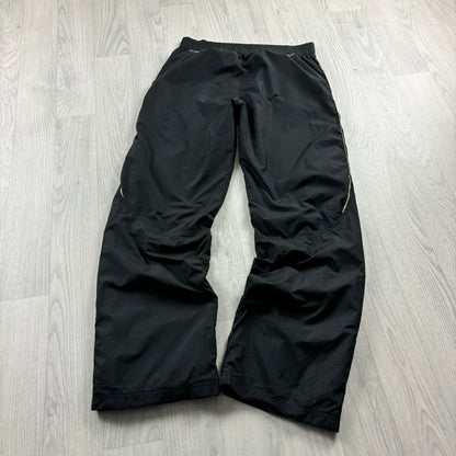 VINTAGE Y2K REEBOK BAGGY TRACKSUIT BOTTOMS BLACK