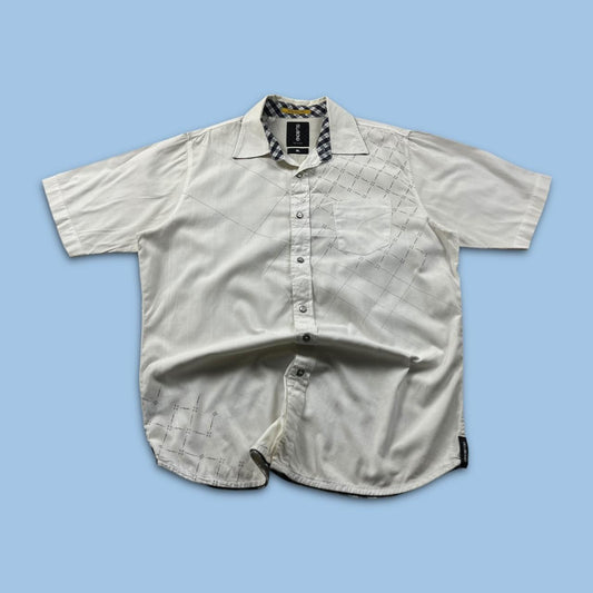 VINTAGE Y2K BILLABONG SHORT SLEEVE SHIRT WHITE